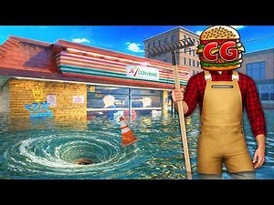 Stopping a Store Flood by Unclogging a Drain (DrainSim)