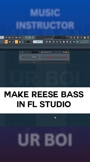 Ur Boi on Instagram: "Make Reese Base In FL Studio 🔥 . . . . . #musicproducer #producer #flstudio #sounddesign #musicproduction"