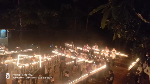 Bnei Menashe, descendants of a Lost Tribe of Israel, light Chanukah candles for the 8th day in the northeastern Indian state of Manipur. May they do so next year in Jerusalem. | Michael Freund