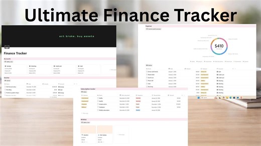 Ultimate Finance Tracker Notion Template - Etsy