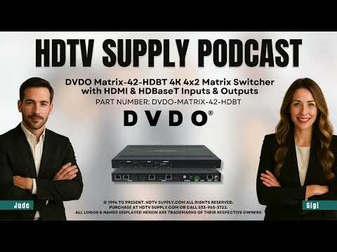 DVDO Matrix-42-HDBT 4K 4x2 Matrix Switcher with HDMI & HDBaseT Inputs & Outputs