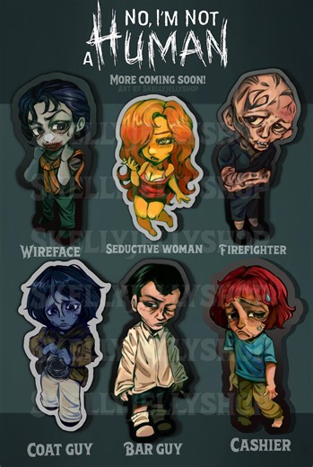 Human 3” Holographic Stickers | SET 1: Visitors or Humans..? | | Please Read Description | No Tracking - Etsy