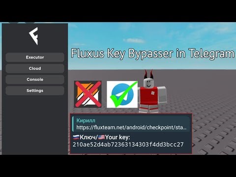 Roblox Fluxus key bypasser [Telegram] (fixed:( )