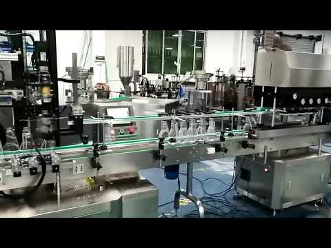 Fully automatic trigger pump bottle capping machine with cap feeder