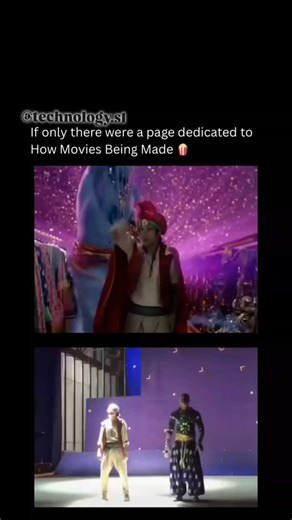 Tᴇᴄhɴᴏʟᴏɢʏ | Iɴɴᴏᴠᴀᴛɪᴏɴ | Gᴀᴅɢᴇᴛs | Aɪ on Instagram: "In Aladdin, the Genie towers behind Aladdin during a magical transformation scene filled with color and motion. The moment feels larger than life, blending fantasy and performance. On screen, the blue figure moves fluidly, reacting instantly, creating the illusion of a powerful supernatural being guiding the story forward visually beautifully. Behind the scenes, Will Smith performed on a motion capture stage alongside Aladdin. Wearing a captu