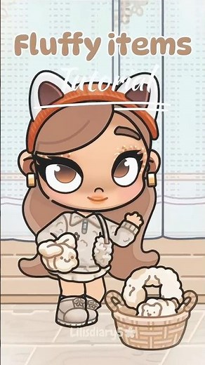 Aesthetic fluffy items tutorial🧸☁️✨| Avatar world #avatarworld #avatarstory #pazu