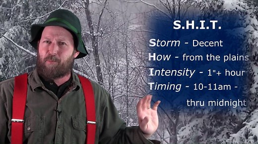 More shit on the way everybody! Here's your forecast, just the way ya like it. | Hillbilly Weatherman