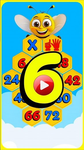 Math Bee 🐝 Step Counting by 6s | Fun Counting Song for Kids