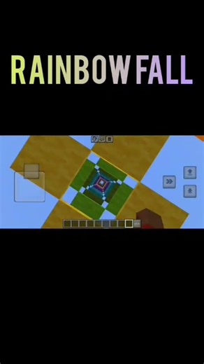 Rainbow 🌈🌈 fall. #minecraft