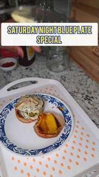 Blue plate special. A cheap, quick and filling meal. #blueplatespecial #quickmeals #youtubeshorts