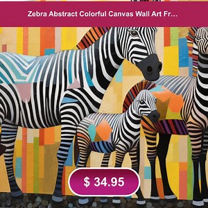 Just in! This unique Zebra Abstract Colorful Canvas Wall Art Framed Print | Living Room Kids Room Bedroom Wall Decor v3 for $34.95. https://wallcanvasmall.com/products/zebra-abstract-colorful-canvas-wall-art-framed-print-living-room-kids-room-bedroom-wall-decor-v3 #vangoghprints #africanamericanart #canvaswallart #blackart #personalizedcanvas #homedecor #wallcanvasmall #monetprints #kitchenwallart #streetart | Wall Decor Store | Facebook