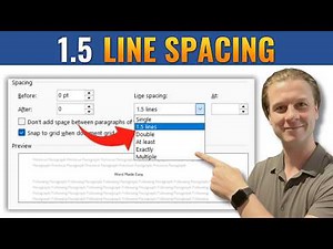 How To Set 1.5 Line Spacing in Microsoft Word