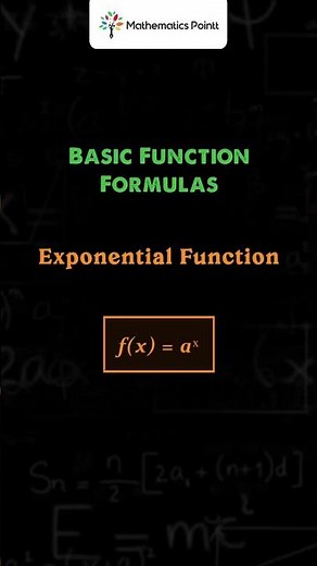 Learn Function Formulas