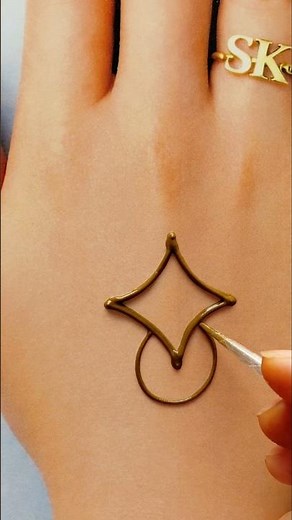 Easy Mehndi Design for Beginners ✨ | Step by Step”“Minimal Mehndi Design 💫 | Less is More Trend”