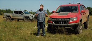 Video: 2017 Toyota Tacoma TRD Pro vs. Chevy Colorado ZR2 Off-Road
