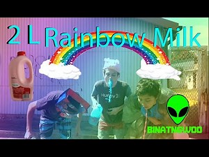 2L rainbow milk challenge