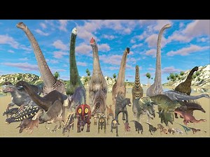 Herbivore Dinosaur Weight Comparison - 3D Animal Animation Comparison