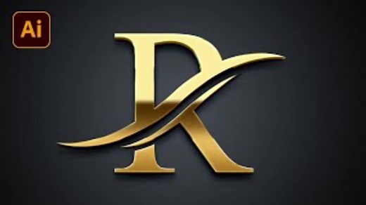 Professional R Letter Logo Design Tutorial in Illustrator