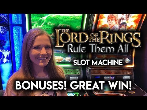 Lord of The Rings! Rule Them All! Slot Machine! BONUSES GREAT RUN!