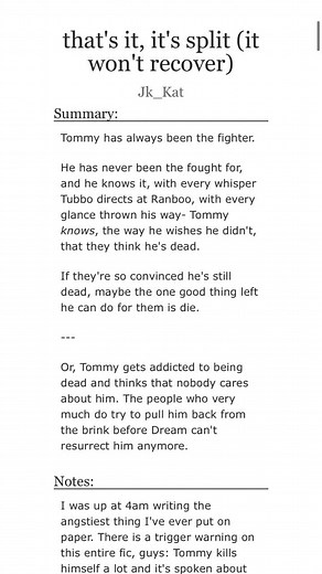 #TommyInnit #Tommy #DreamSMP #SBI #angst #fluff #fanfiction #reading #Ao3 #fanfics #Dreamwastaken #videobloggingrpf #recommendations #minecraft #philza #technoblade #greenscreen