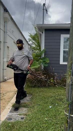 Ego commercial string trimmer absolutely a beast ⚡️