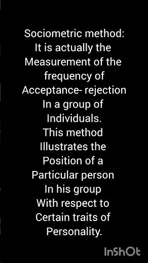 sociometric method