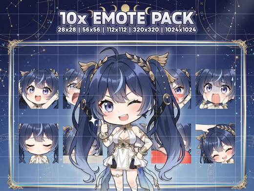 Iuno Emotes, Wuthering Waves Anime Chibi Stickers Emoji for Discord/twitch/youtube (digital Download) - Etsy