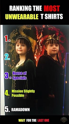 I Ranked The Top 5 Most UNWEARABLE T-Shirts 😂👕 #funny #ranked