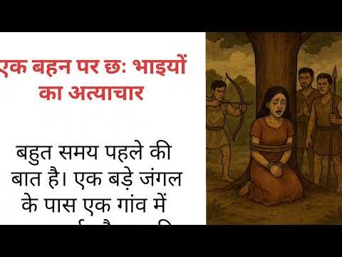 Torture of one sister by six brothers |😱 😥#hindikahanian