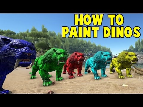 How To Paint Your Dinos Ark Survival Evolved