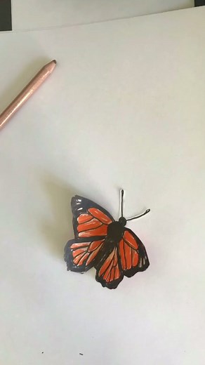 How to draw a butterfly #drawingtutorial #learnontiktok #tiktokpartner #watchmedraw #ad