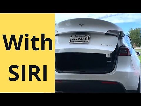 How To Open Tesla Model Y with SIRI