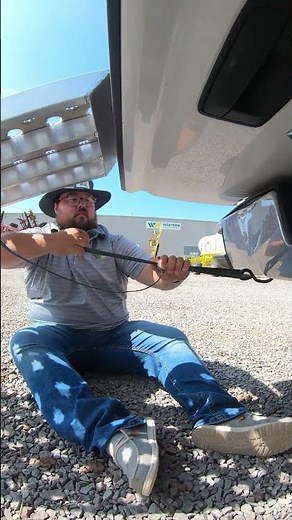 How to load a mower into the back of your truck. These EZ Rizer Ramps are epic!