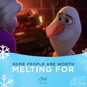 Let it go! Frozen weekend continues TONIGHT at 7:20pm/6:20c on Freeform! See the full 25 Days of Christmas schedule at: www.25DaysofChristmasTV.com/Schedule | Freeform’s 25 Days of Christmas