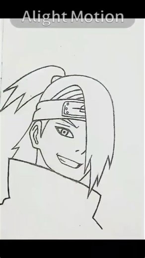 Drawing of Deidara x my style