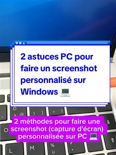 2 astuces pour faire un screenshot ou capture d'écran personnalisée #computer #keyboard #videoviral #fyp #pourtoii