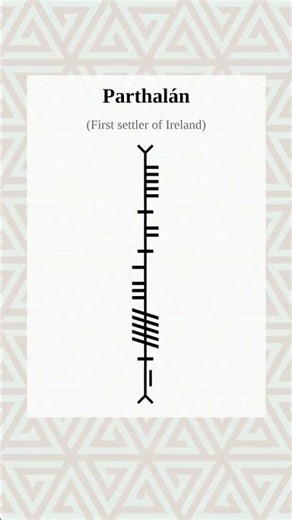 Ogham Word Of the Day Parthalán-first settler of Ireland