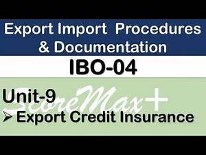 IBO 4 II Unit 9 II Export Credit Insurance II ScoreMax+