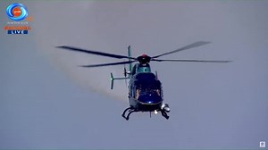 The Light Utility Helicopter (LUH) wows the crowd with a spectacular 360-degree spiral manoeuvre, demonstrating its agility, cutting-edge capabilities, and unmatched versatility. Rajnath Singh #AeroIndia Indian Air Force Ministry of Defence, Government of India #AeroIndia2025 #FinalAirShow #AviationSpectacle #BeyondLimits #PilotExcellence #AirDominance #SkyboundTech #DefensePower | Doordarshan National (DD1)