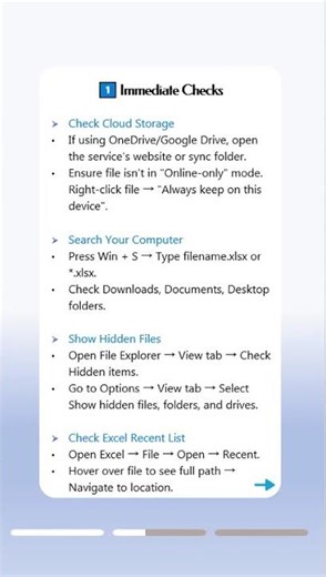 Excel File Disappeared After Saving? Here’s How to Find It!#exceltips