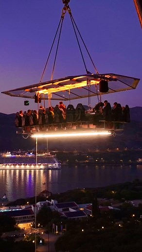 First and only sky dining restaurant in Croatia!!! 🥳🥳🥳 | Dinner In The Sky Dubrovnik