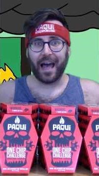 Spicy GOAT eats 54 One Chip Challenge Paqui Chips 2020! #onechipchallenge #spicy #shorts