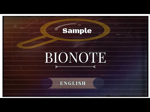 Sample BIONOTE || English for Academic and Professional Purposes(EAP) task