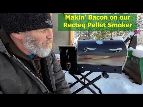 Makin' Bacon with our Recteq smoker from pork bellies