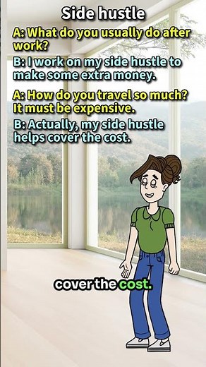 "Side hustle": What does it mean in English? [ ForB English Lesson ] #shorts