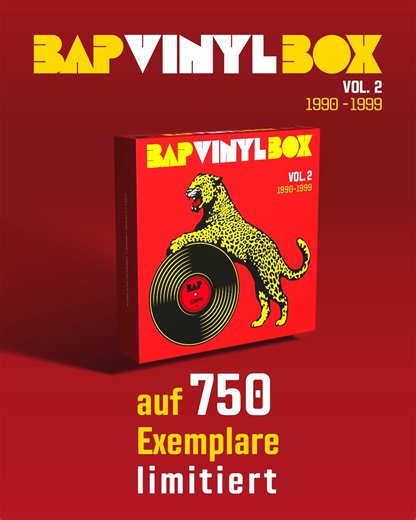 4.7K views · 195 reactions | Aber hallo: die BAP VINYL BOX Vol. 2 (1990 - 1999)  vereint alles Großartige von BAP aus den 90ern! Alle Infos hier: https://www.bap-vinyl-serie.de/ | BAP | Facebook