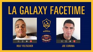 "What I miss the most is being out there. The anxiety before the game. Smelling the grass. The fans. That has no price." 🙌 📲 @Joe Corona and Rolf Feltscher catch up on FaceTime 😃 | LA Galaxy