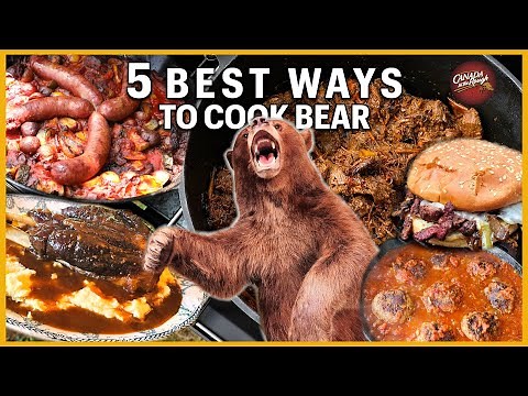 The 5 Best Ways to Cook Bear | Rough Cooking Recipe (HOW TO Compilation)