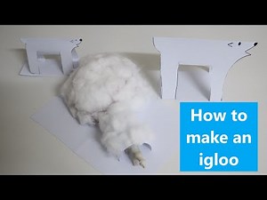 How to make an igloo for school project
