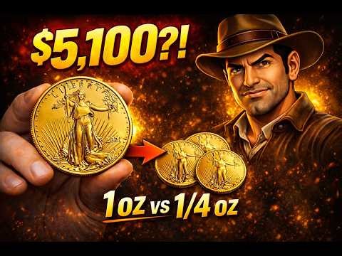 Gold Over $5,100?! 1 oz vs 1/4 oz American Gold Eagle – Which Should You Stack?